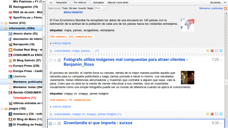 Adios Google Reader, Hola Tiny Tiny RSS